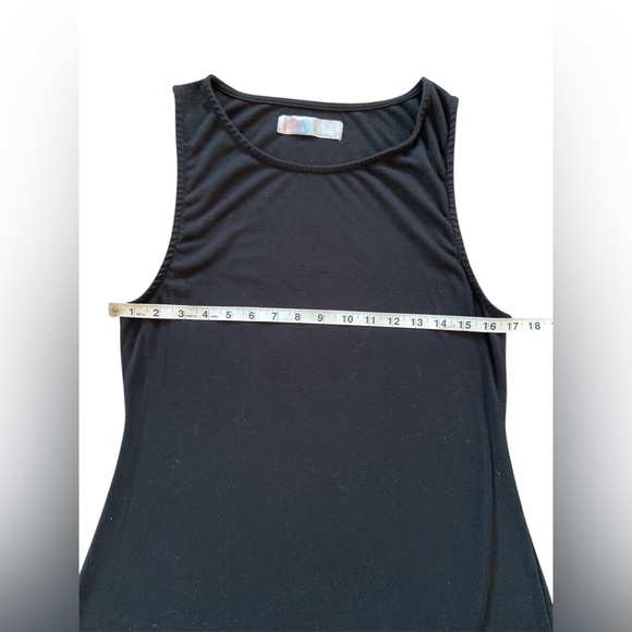 Free People | FP Beach Comfy Stretchy Jersey Tank Mini Dress Black | L - Picture 7 of 7